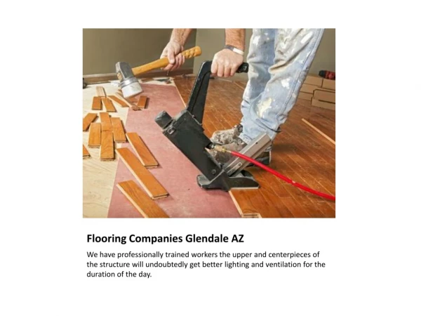 Best Flooring Companies Glendale AZ