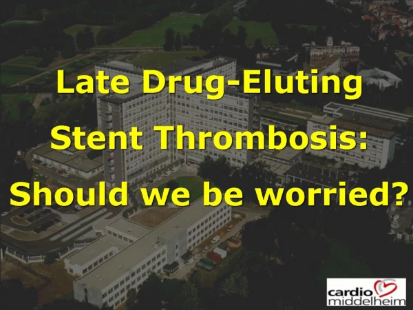 Late Drug-Eluting Stent Thrombosis: Should we be worried