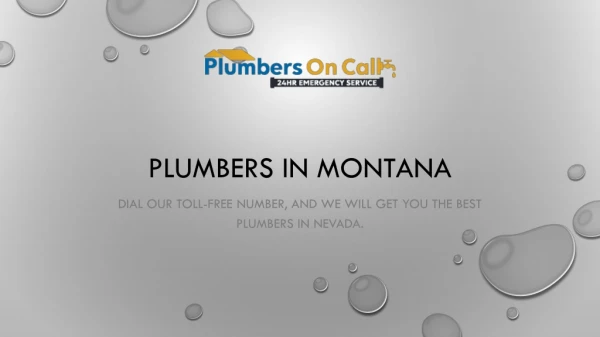 Plumbers in Montana-PPT