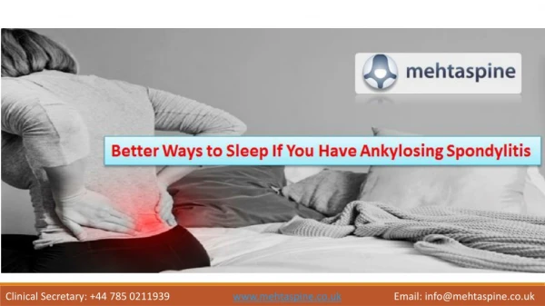 Better Ways to Sleep If You Have Ankylosing Spondylitis