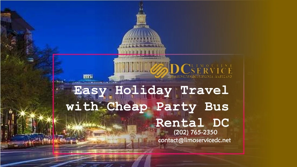 easy holiday travel with cheap party bus