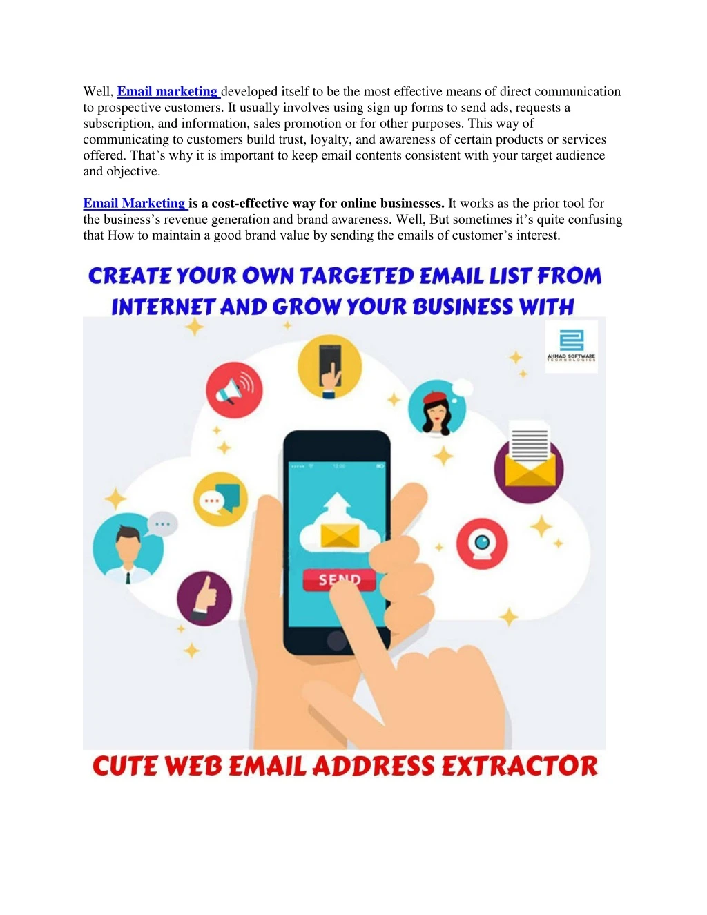 well email marketing developed itself