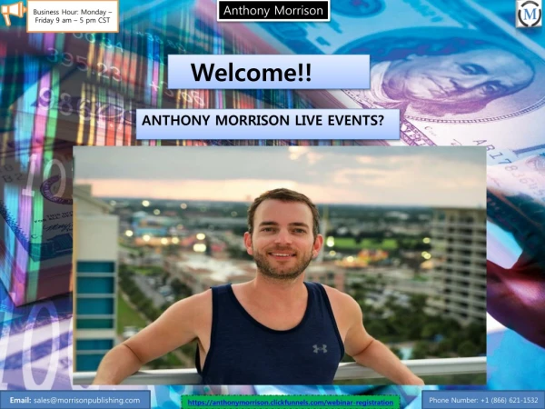WHY CHOOSE ANTHONY MORRISON LIVE EVENTS?