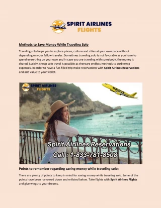 Methods to Save Money While Traveling Solo - slide 1