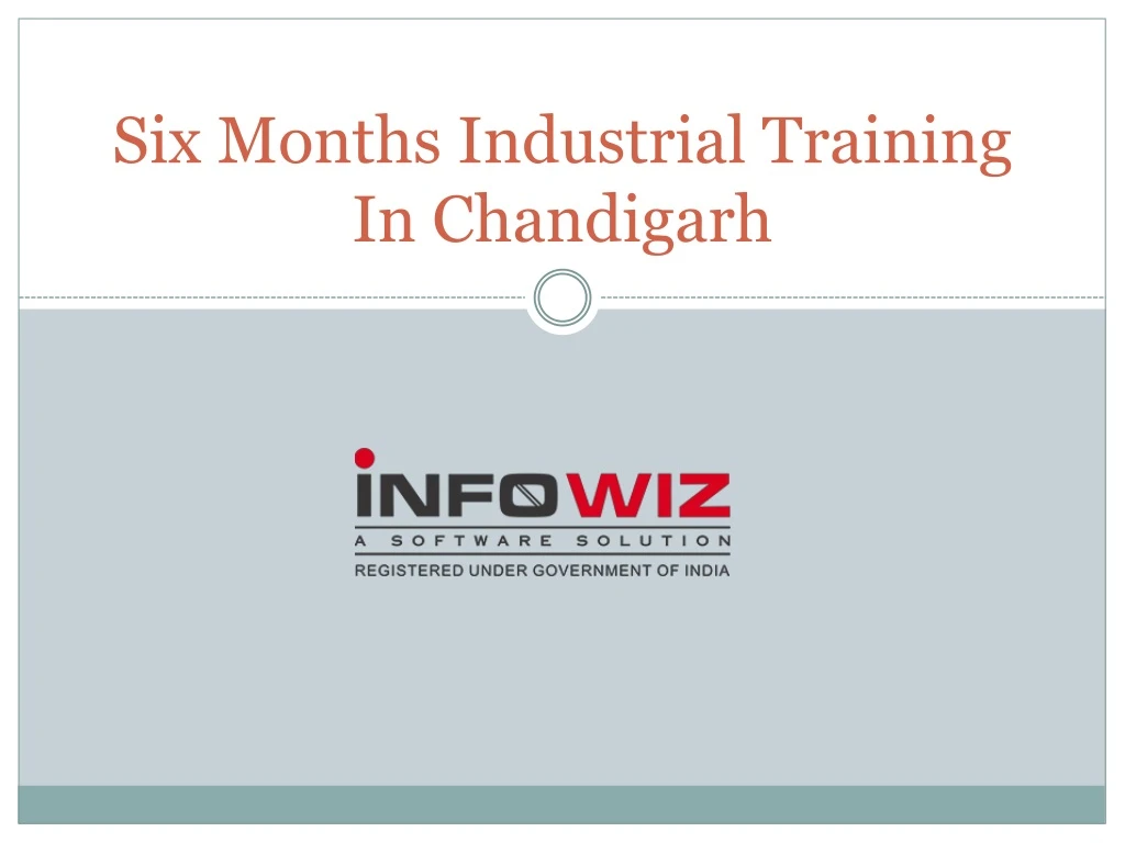 six months industrial training in chandigarh