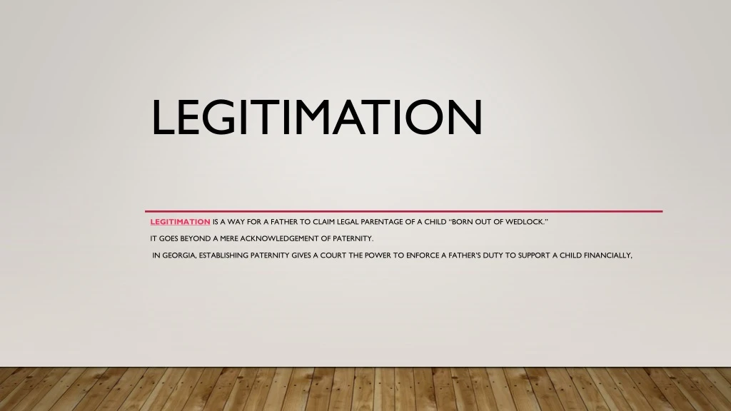 PPT - Legitimation PowerPoint Presentation, Free Download - ID:8438297