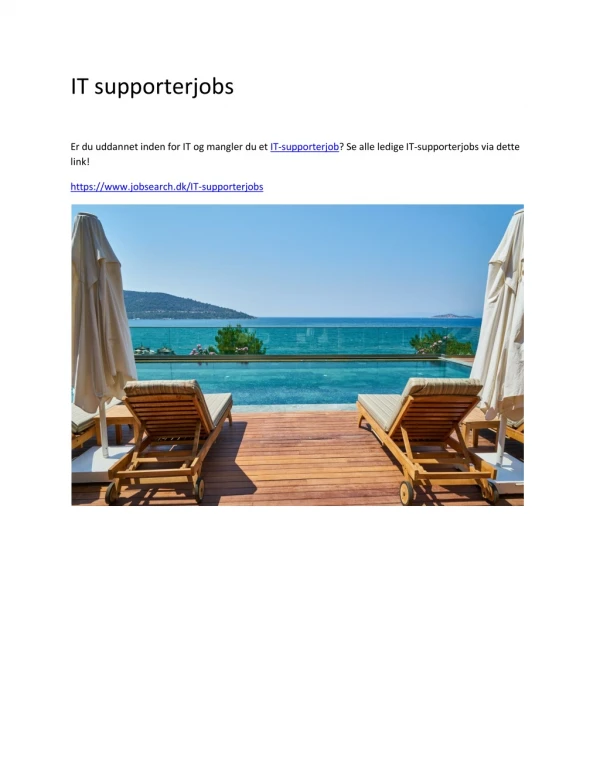 IT supporterjobs