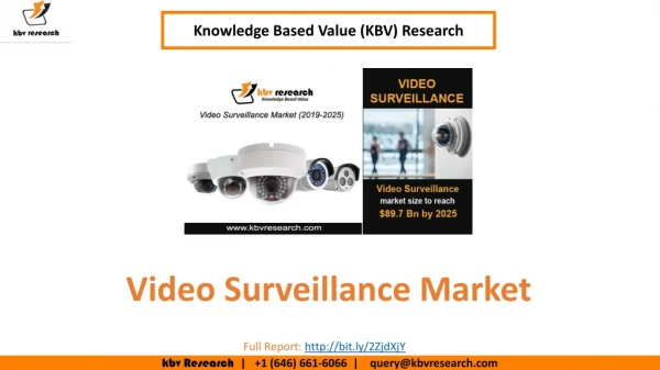 Video Surveillance Market Size- KBV Research