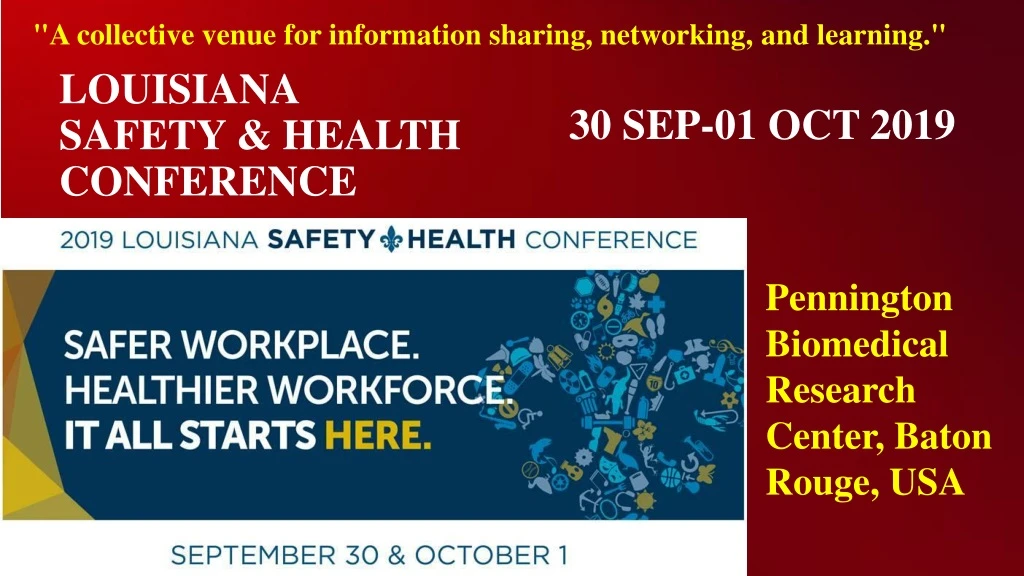 louisiana safety health conference