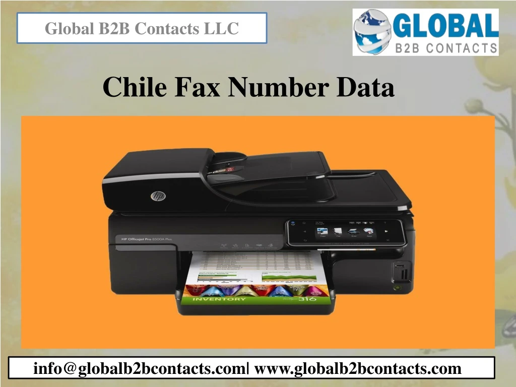 chile fax number data
