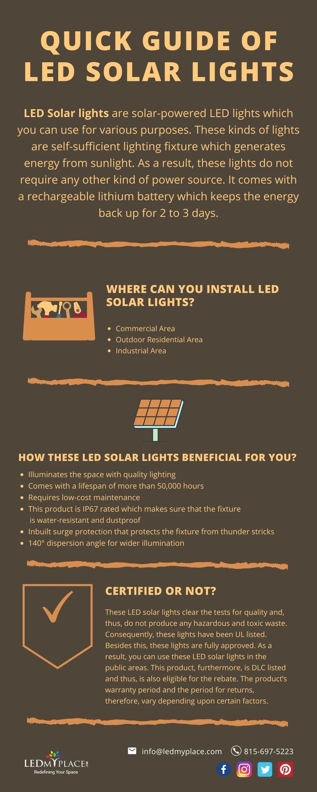 quick guide of led solar lights