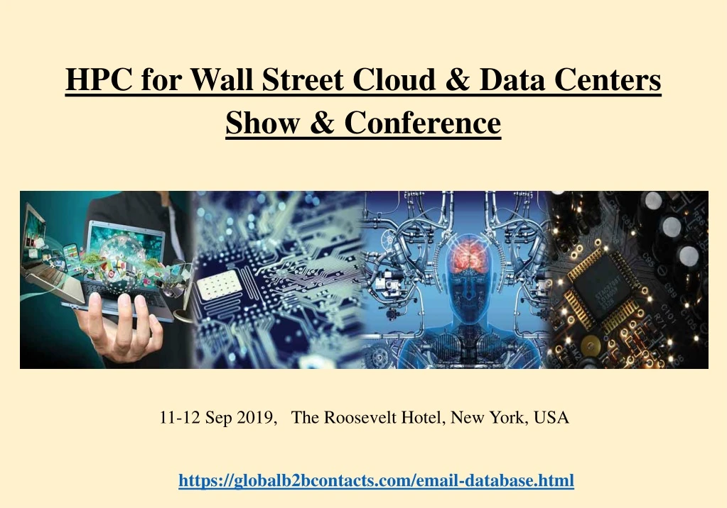 hpc for wall street cloud data centers show conference