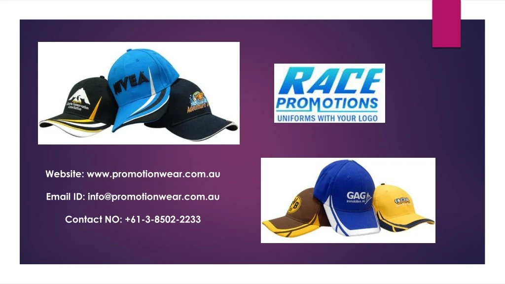 website www promotionwear com au email