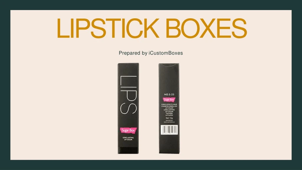 lipstick boxes prepared by icustomboxes