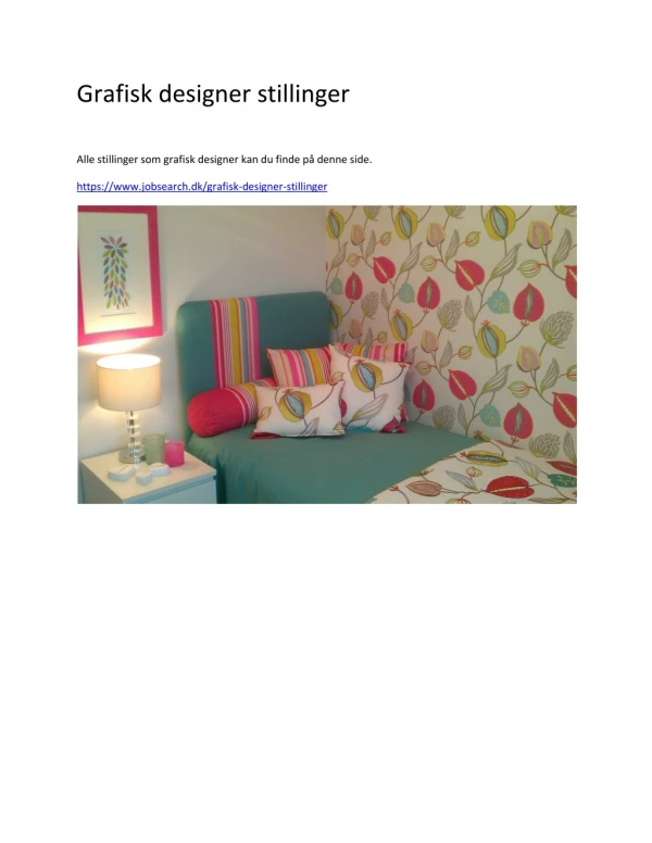 grafisk designer stillinger