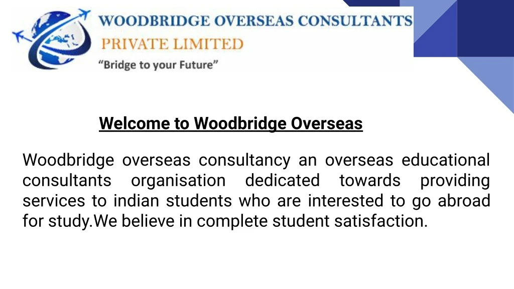 welcome to woodbridge overseas