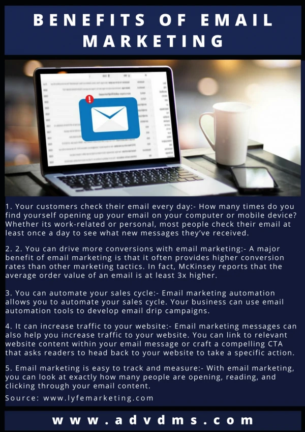 Benefits of Email Marketing