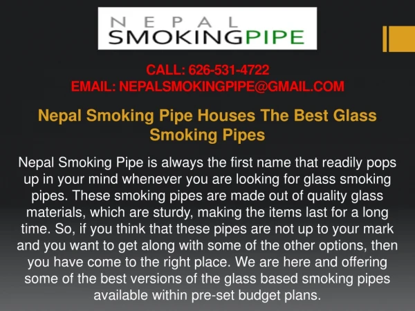 Nepal Smoking Pipe Houses The Best Glass Smoking Pipes