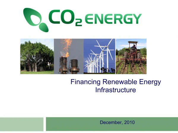 Financing Renewable Energy Infrastructure