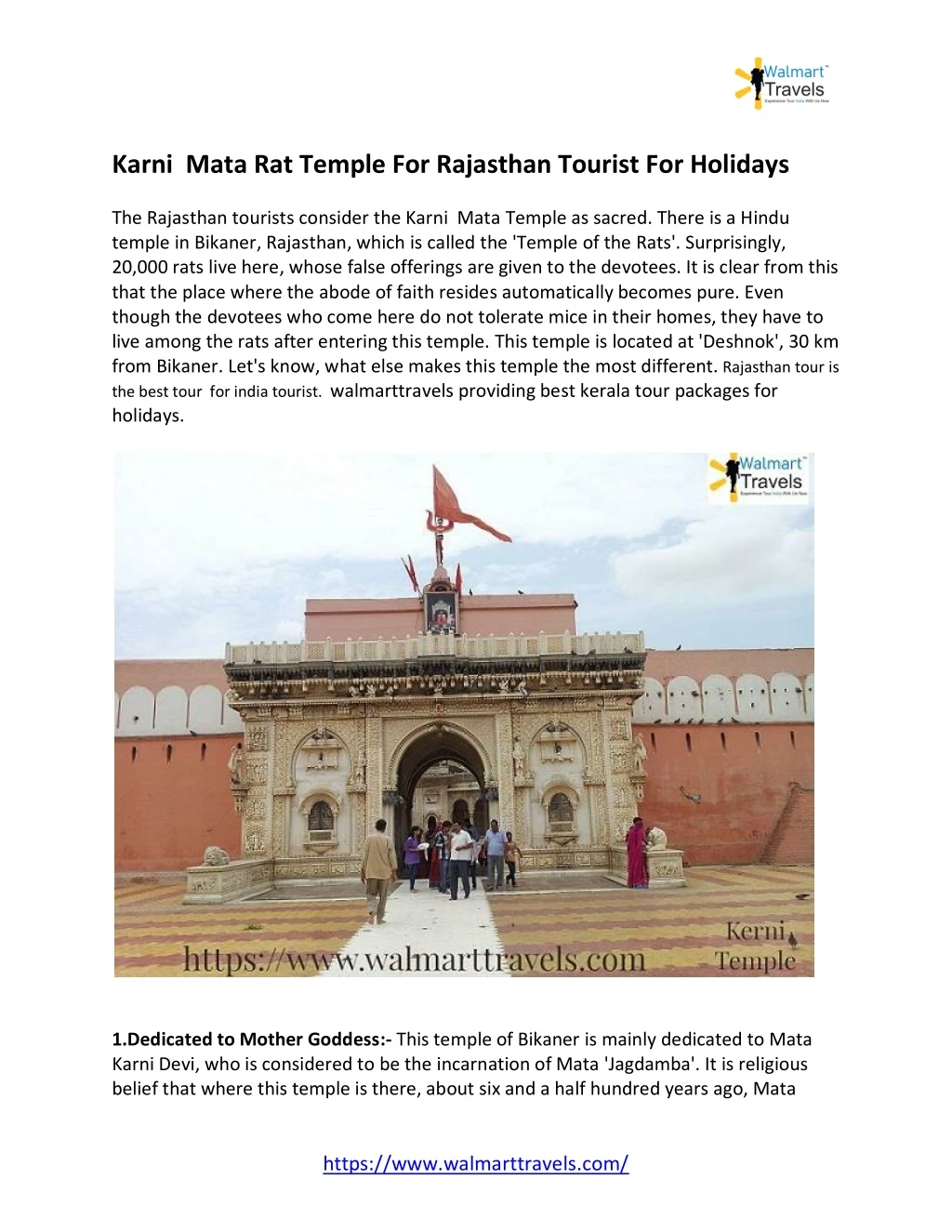 karni mata rat temple for rajasthan tourist