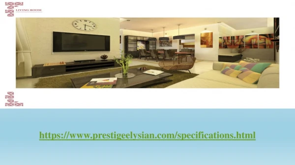 Prestige Group Flats In Bangalore South At www.prestigeelysian.com