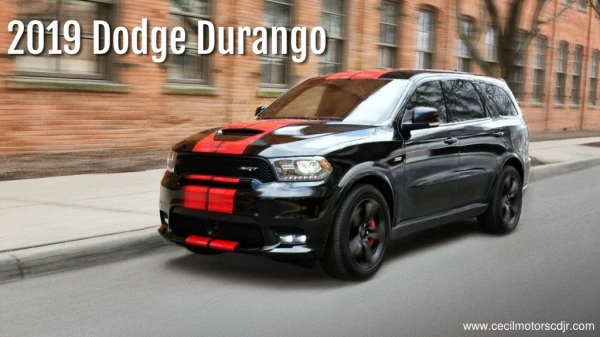 All New 2019 Dodge Durango Most Powerful three-row SUV - Cecil Motors