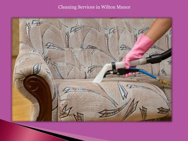 Cleaning services in wilton manor