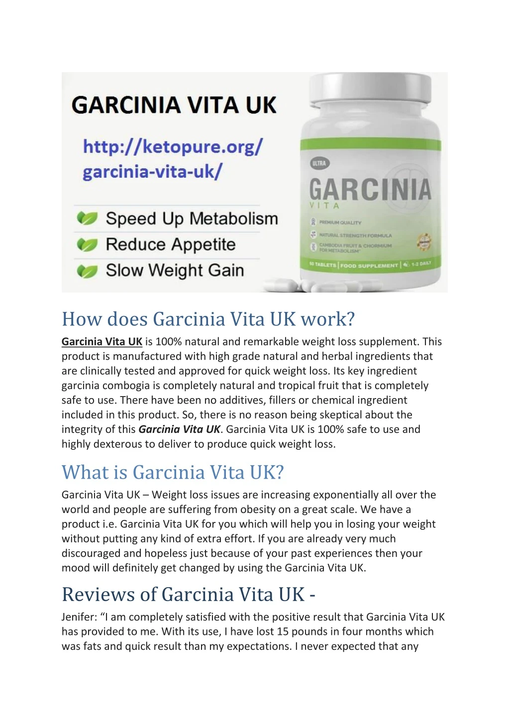 how does garcinia vita uk work