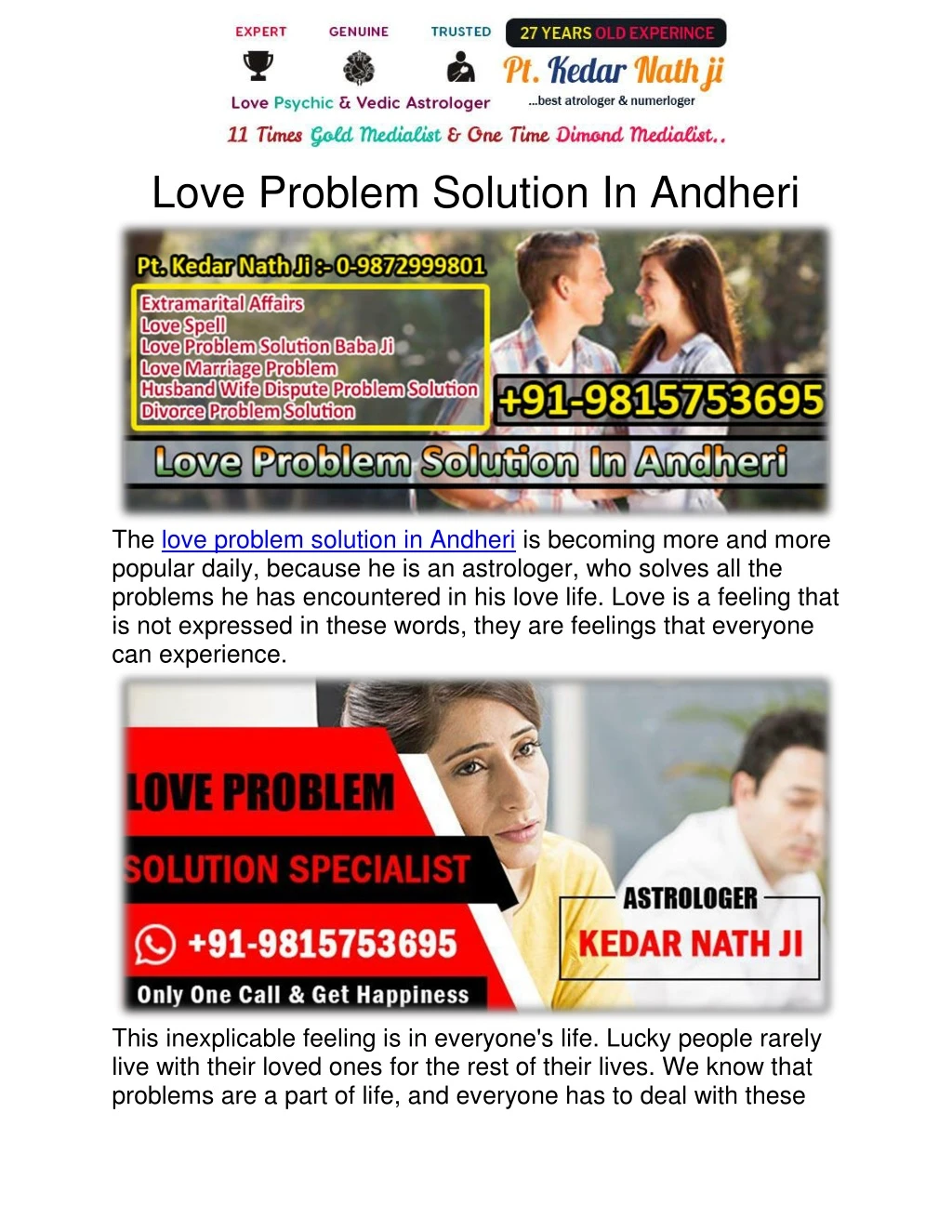 love problem solution in andheri