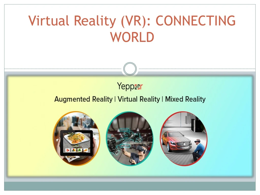 virtual reality vr connecting world