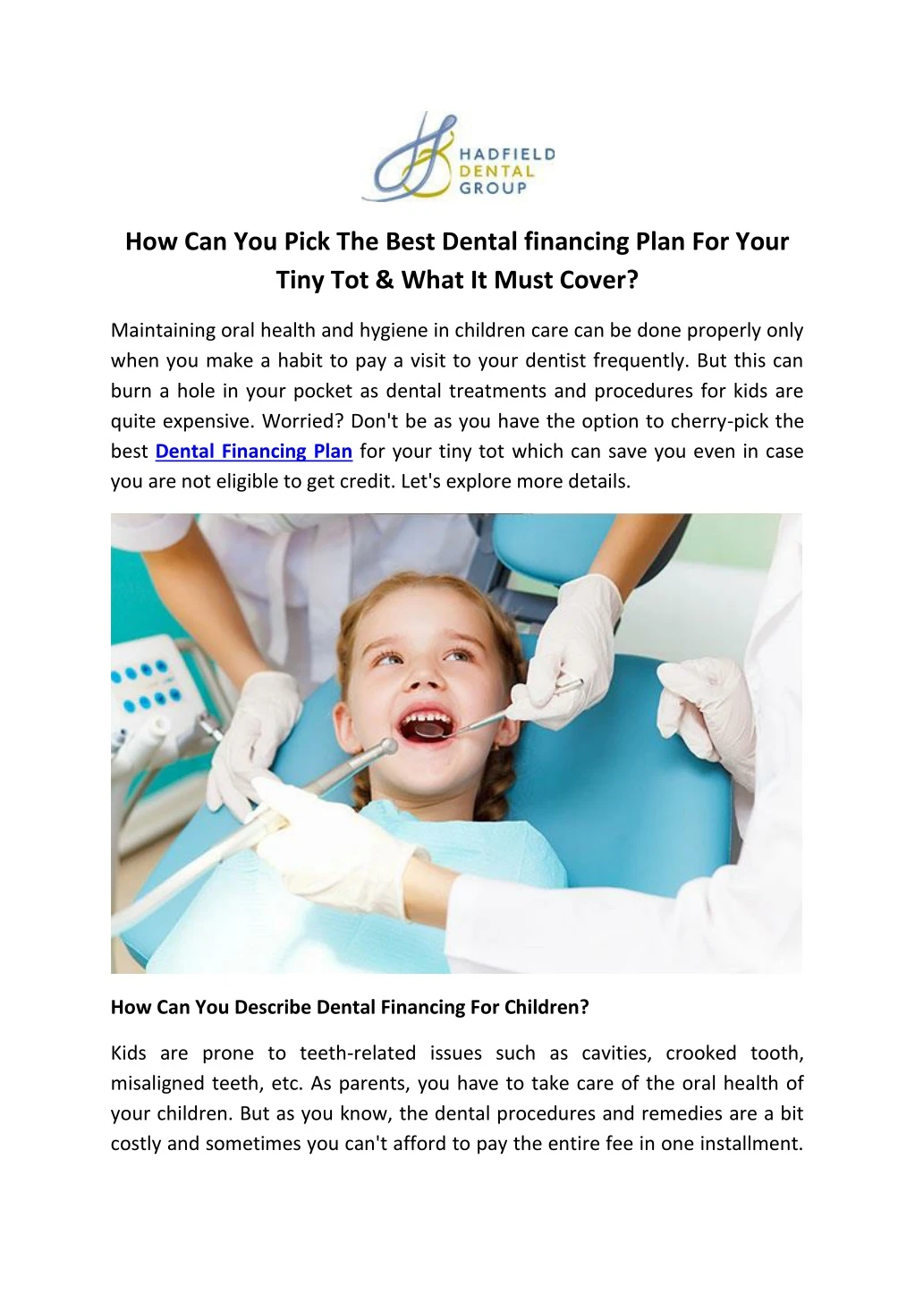 how can you pick the best dental financing plan