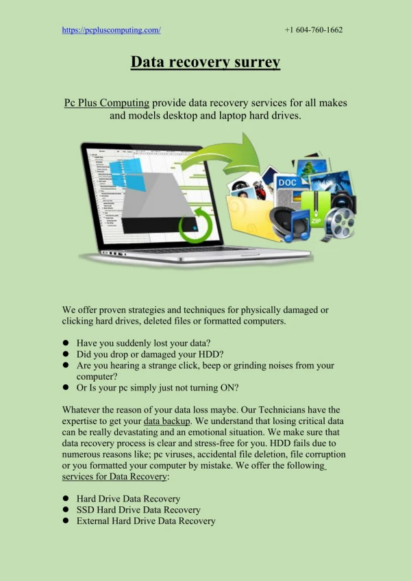 Data recovery surrey