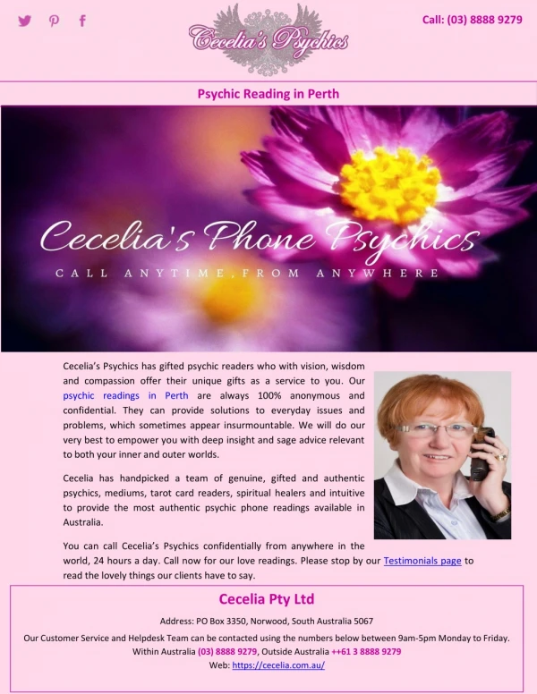 Psychic Reading in Perth