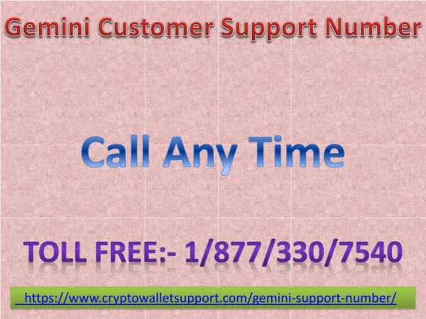 https www cryptowalletsupport com gemini support