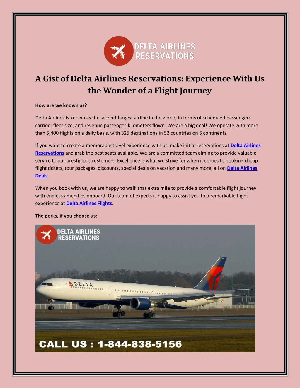 a gist of delta airlines reservations experience