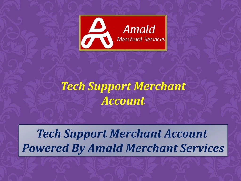 tech support merchant account