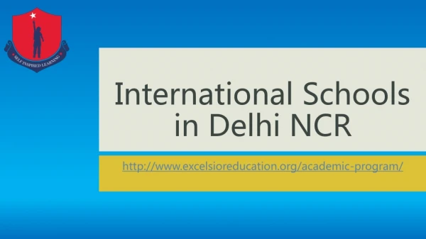 International schools in Delhi ncr
