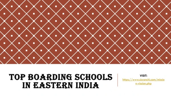 Top boarding schools in eastern India