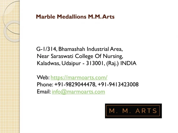 Marble Medallions M.M. Arts