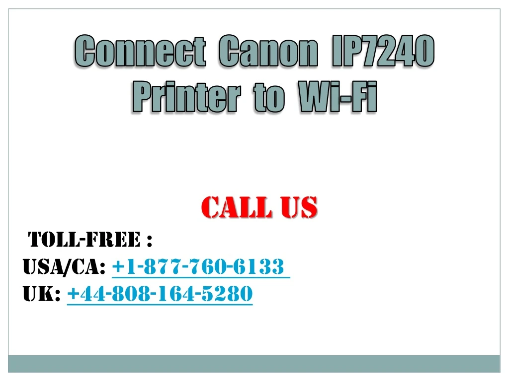 connect canon ip7240 printer to wi fi