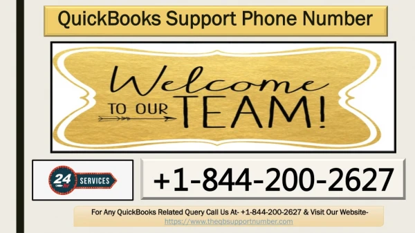 QuickBooks Support Phone Number 1-844-200-2627