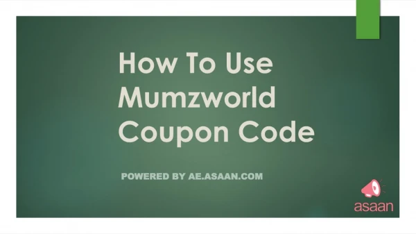 How To Use Mumzworld Coupon Code UAE