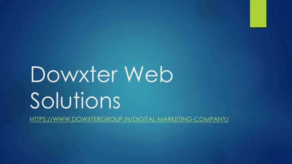 dowxter web solutions https www dowxtergroup