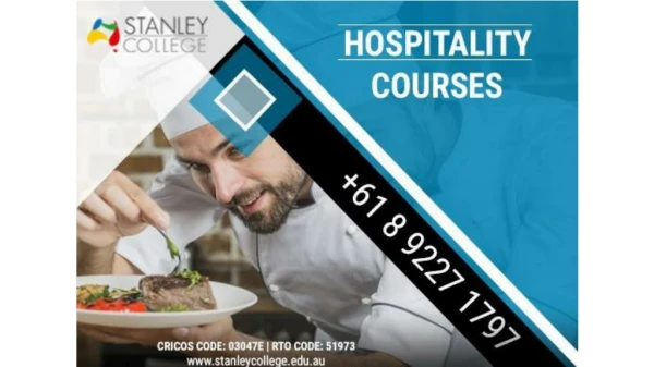 Best Chef courses Australia - Stanley college