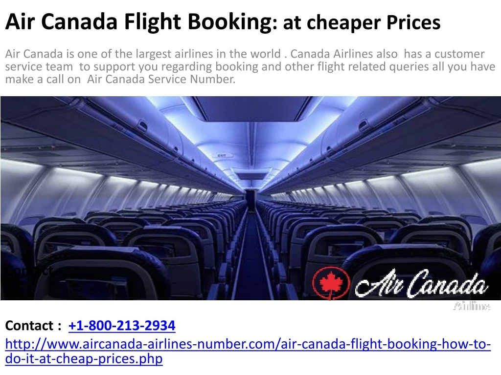 air canada flight booking at cheaper prices