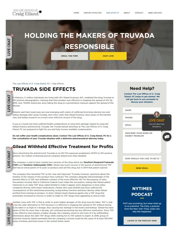 Truvada Lawsuit attorney