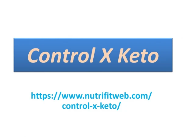 control x keto