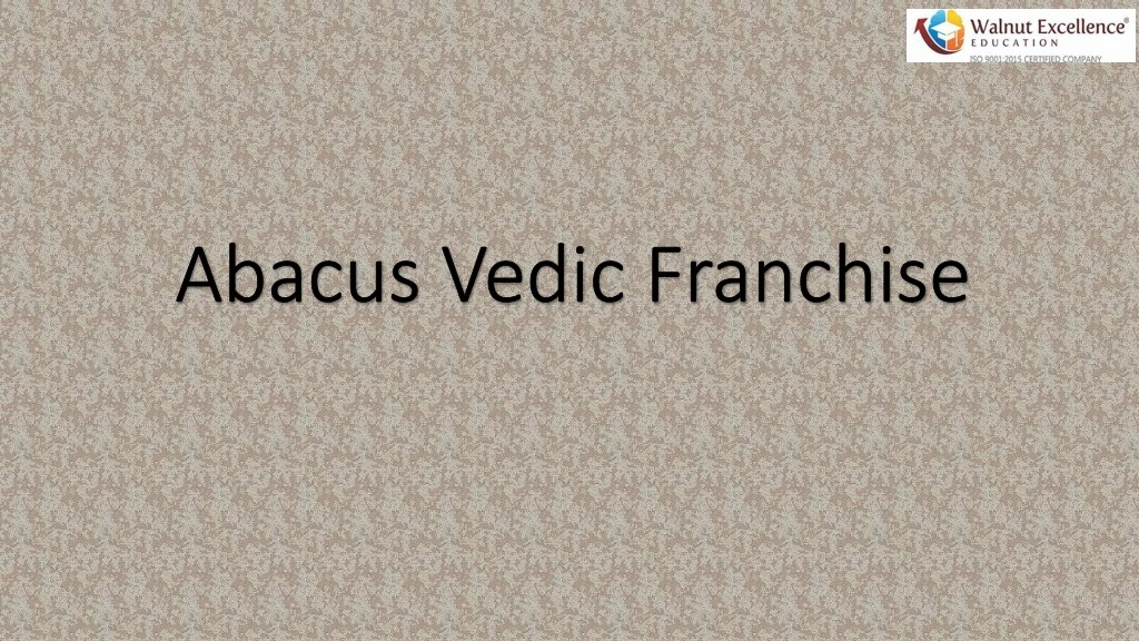 abacus vedic franchise