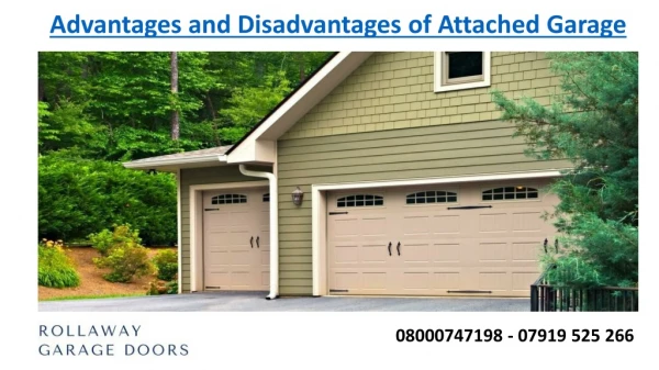 Advantages and Disadvantages of Attached Garage