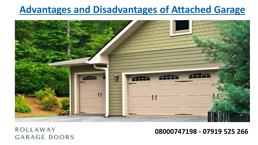 advantages and disa dvantages of attached garage